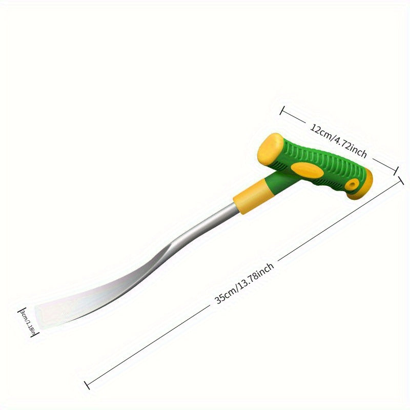 ¡Fácil para Principiantes y Expertos! Juego de 2 Pala 3 en 1 con Mango Bicolor de Acero Inoxidable Reforzado – Ideal para Plantar, Cosechar y Jardinería (8)