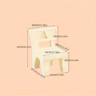 Juego de Mesa y Silla para Niños con Respaldo, Banco de Plástico de Alta Calidad, Popular Set de Jardín Infantil, Taburete Exterior