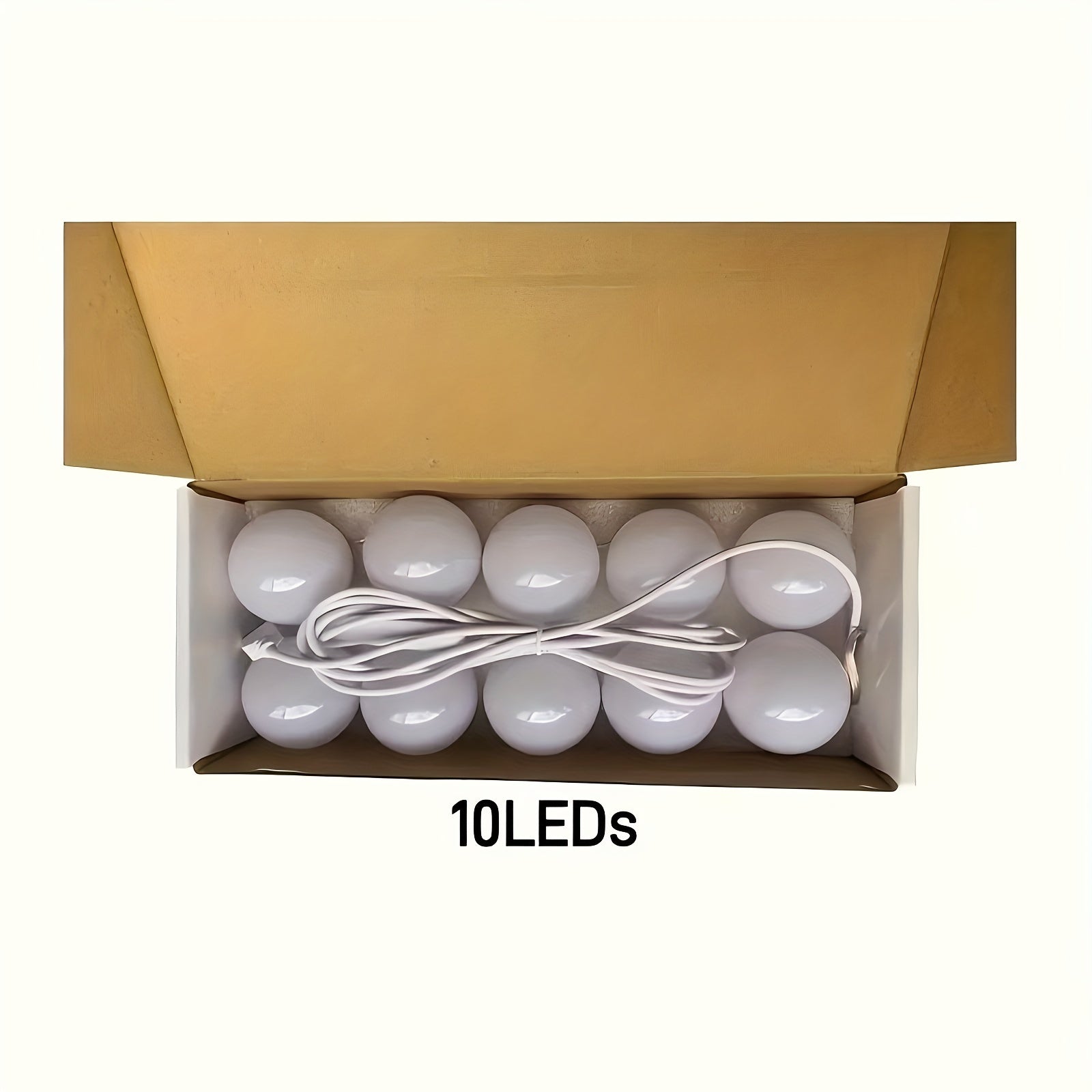 Espejo de tocador ajustable de 3 colores con alimentación USB, tira de LED con control de botón, ideal para estaciones de maquillaje, tocadores, iluminación de espejos de dormitorio y baño - No se requieren baterías