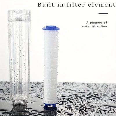 Cabezal de ducha con filtro iónico de alta presión, montaje en pared y colgante - Antiséptico, rociador de lluvia de ahorro de agua, ajuste universal, no necesita electricidad, cuerpo de plástico con acabado pulido (filtro original incluido)