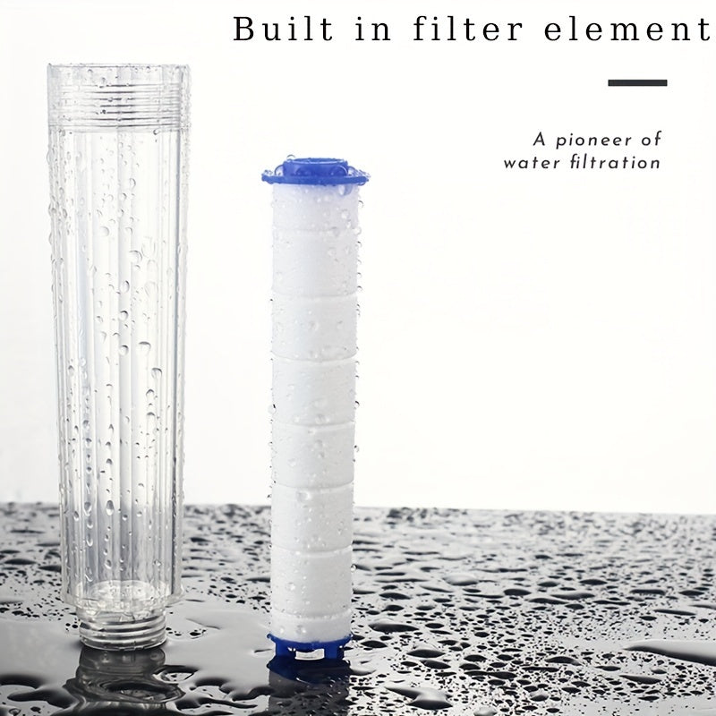Cabezal de ducha con filtro iónico de alta presión, montaje en pared y colgante - Antiséptico, rociador de lluvia de ahorro de agua, ajuste universal, no necesita electricidad, cuerpo de plástico con acabado pulido (filtro original incluido)