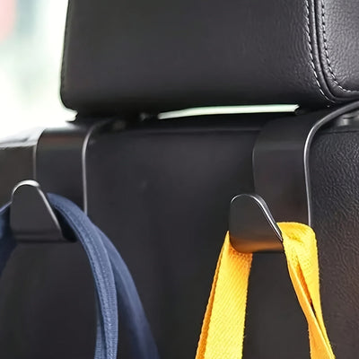 2/4pcs Gancho para Respaldo de Asiento de Coche, Almacenamiento Interior del Coche