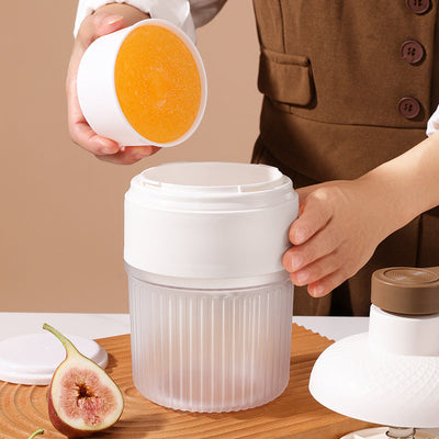 1 pieza, picadora de hielo manual, compacta, con manivela, de acero inoxidable, forma redonda, no necesita batería, salida uniforme sin escoria, para uso doméstico, perfecta para cócteles y refrescos, accesorio de bar.