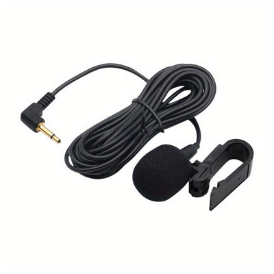 Micrófono De Audio Para Coche 3,5mm Clip Jack Plug Mic Estéreo con externo con cable para auto