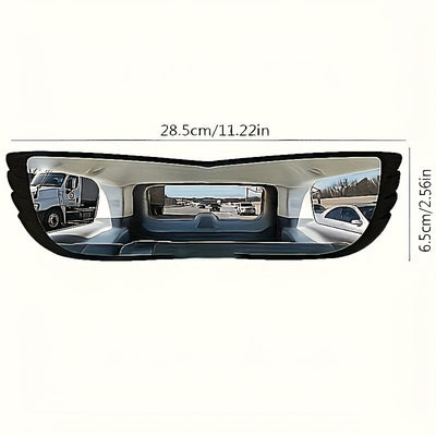 Espejo Retrovisor Panorámico de Ángulo Amplio para Coche 1pz - Antirreflejos, Mejora del Punto Ciego, Material ABS Duradero, Diseño Cóncavo Inspirado en Autos de Carreras, Instalación Delantera, Gran Campo Visual, Accesorio de Seguridad Vehicular | Mejor