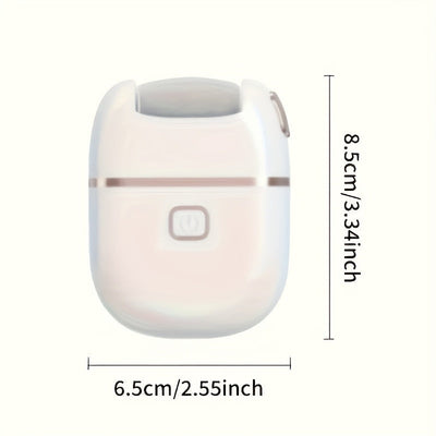 Exfoliador de pies portátil recargable por USB: 2 cabezas de repuesto para pulido de capas gruesas, cuidado fácil para pies secos y agrietados