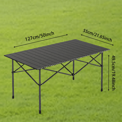 Mesita Plegable Portátil para Hogar, Oficina y Estudio - Fácil Almacenamiento, Diseño Minimalista, Estilo Moderno, Ideal para Camping, Picnics, Viajes, Fiestas y Más