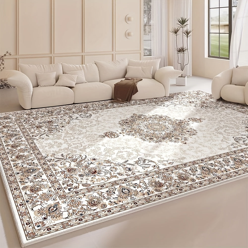 La alfombra de terciopelo, de 850 gramos por metro cuadrado, ofrece un toque fresco y elegante con un estilo minimalista. Es antideslizante, fácil de mantener y perfecta para dormitorios acogedores. Ideal para niños, brinda un entorno suave y seguro. Ade