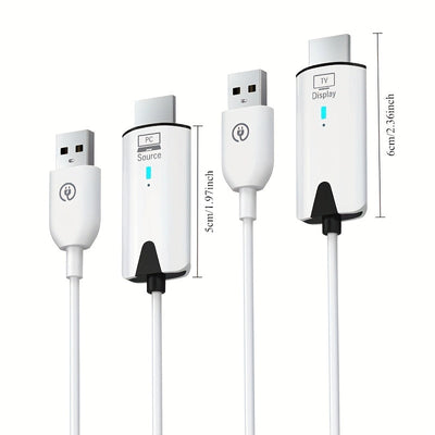 Transmisor y receptor inalámbricos 30M 4K, decodificación 1080P, salida 60Hz, 8 TXs a 1 RX, kit de extensión de video y audio inalámbrico 5G, adaptador de TV Stick, cable de exhibición para cámara, portátil, escritorio, PC, TV Box, PS5/4 a monitor de TV,