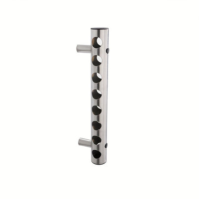 Soporte de Vino Minimalista de Acero Inoxidable para Montar en la Pared - Elegante y Práctico para Cocina y Comedor, Hogar, Sala de Estar
