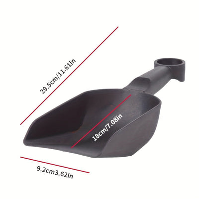 1 pieza de pala de jardinería de plástico resistente con mango ergonómico - Hoja plana y gruesa para girar y plantar eficientemente el suelo, uso manual, no necesita energía, pala de jardín, herramienta de plantación de flores, agarre cómodo, herramienta