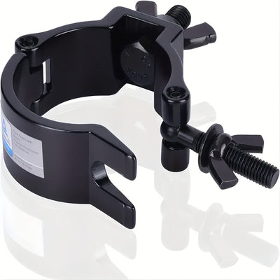 Sujeción de aleación de aluminio profesional, sujeción de iluminación de alta resistencia para riel de iluminación de escenario de 48-51mm, negro, capacidad de carga de 75KG/165LB