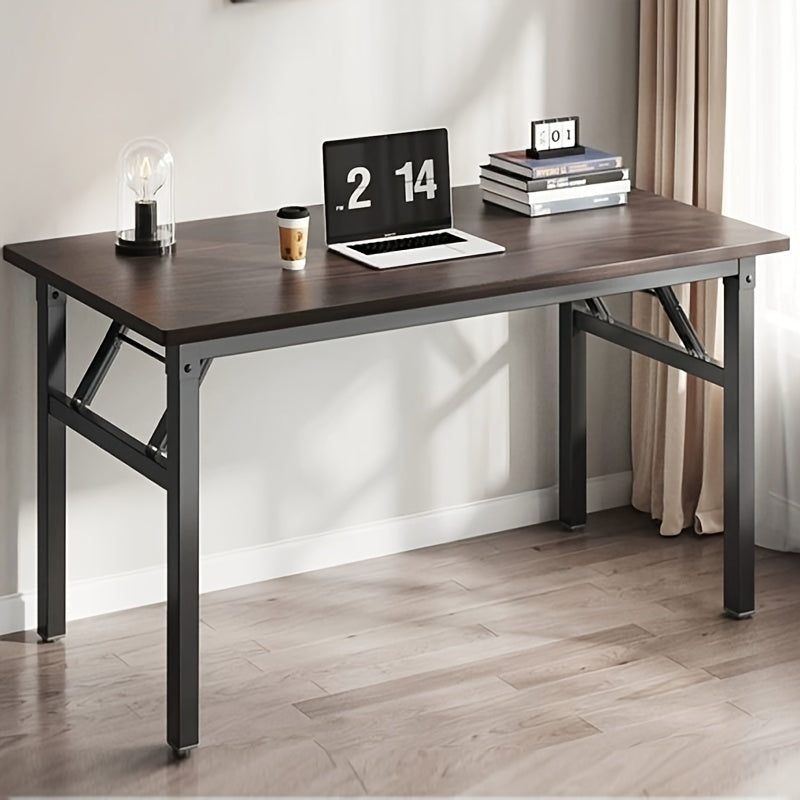 Disponible en 3 colores, mesa plegable portátil para uso doméstico, escritorio de entrenamiento fácil de montar, mesa rectangular para computadora de sala o estudio