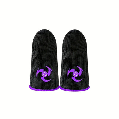 Manga de dedo de fibra de vidrio para juegos, cubierta de pantalla táctil para el pulgar, protector de pantalla táctil transpirable y sin costuras, deslizamiento suave, ligero y cómodo, mejora la experiencia de juego