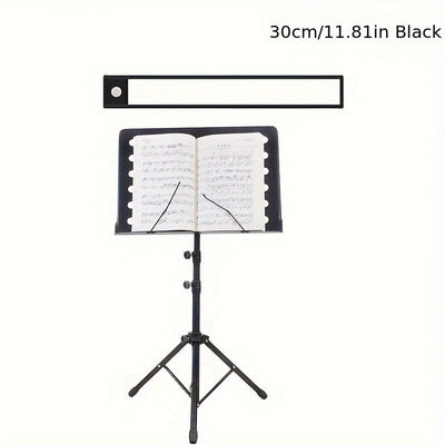 AIWELLKAY Tira de Luces LED para Escenario - Iluminación Musical Recargable por USB con Base Magnética, Barra Delgada para Orquestas, Conciertos y Presentaciones - Compatible con Altavoces y Equipos de Escenario, Efectos para Shows, Diseño Elegante, Cons