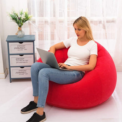 Sofá Puf Inflable Felpa