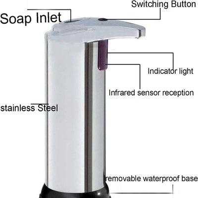 Dispensador Automatico de Jabon con Sensor Infrarrojo