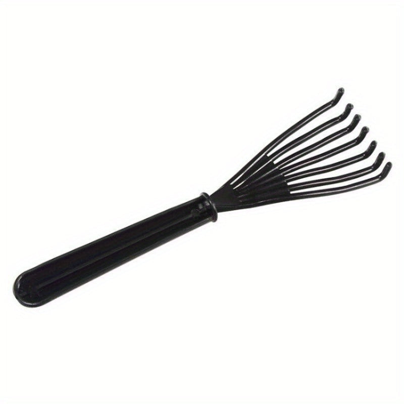 1 pza Herramienta limpiadora de cepillo para cabello, rastrillo para limpiarla suciedad en el cepillo para cabello, con mango de plástico, para el salón y el hogar