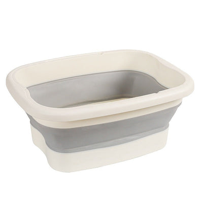 Baño de pies plegable portátil mejorado con bultos de masaje y mango ergonómico - Material PP ligero y duradero, no necesita electricidad para uso en casa, sala de estar, dormitorio, baño - Diseño que ahorra espacio, baño de pies, relajación en la sala d