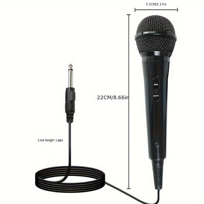 Micrófono dinámico con cable, altavoz con carro para karaoke, micrófono de mano para cantar y grabar, Eid Al-Adha Mubarak