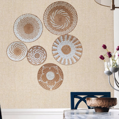 6 Piezas de Adornos Colgantes Decorativos, Decoraciones Festivas, Decoración Redonda Hecha a Mano para Comedor y Sala de Estar Multiusos
