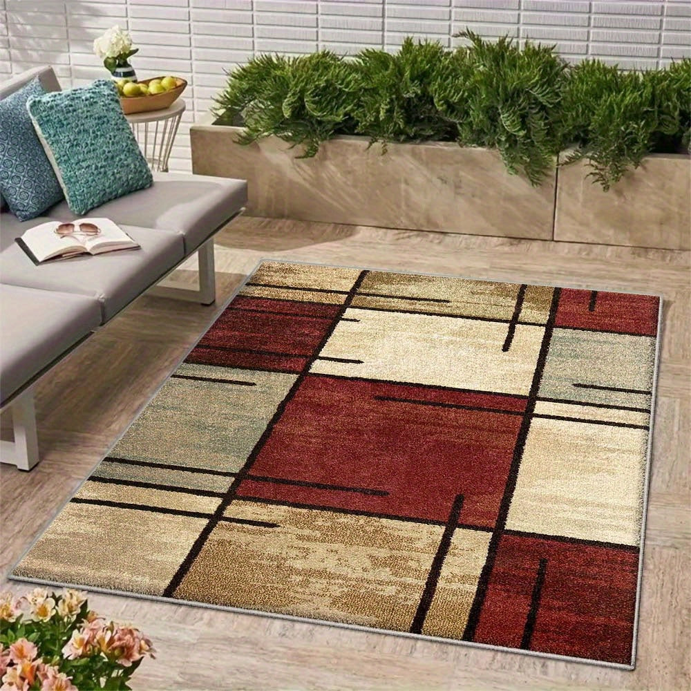 Siete Ciervos Alfombrilla de terciopelo de lujo para exteriores con inspiración francesa - Base antideslizante de alta resistencia de 852g/m², lavable en máquina, suave y duradera poliéster para camping, patio y decoración interior/exterior, decoración d