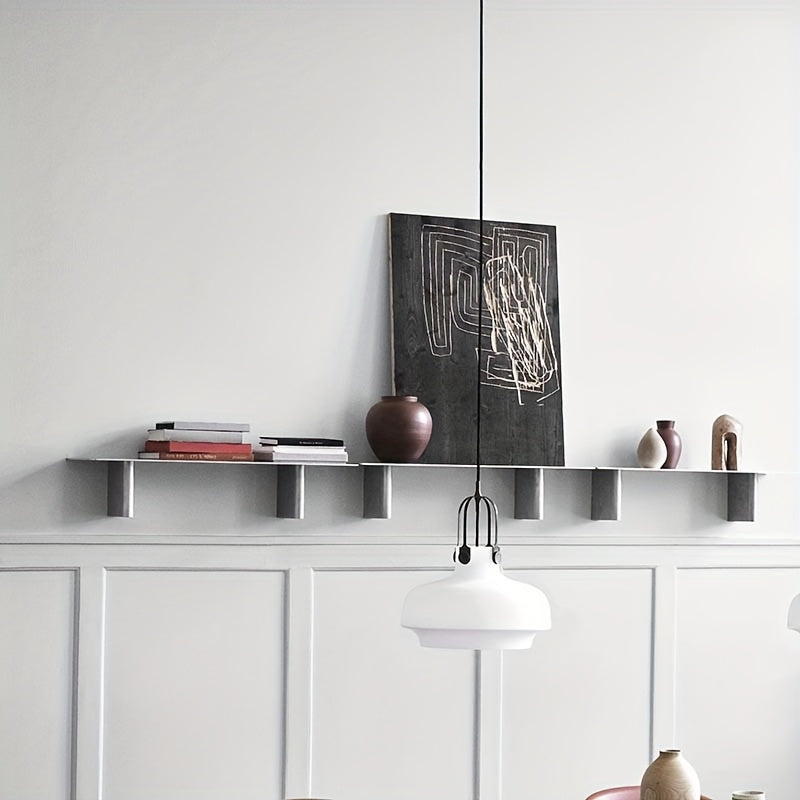 Estante de almacenamiento geométrico moderno de hierro, estantería de metal montada en la pared con estantes abiertos para decoración de dormitorio y sala de estar, diseño minimalista, solución que ahorra espacio, estantes de libros.