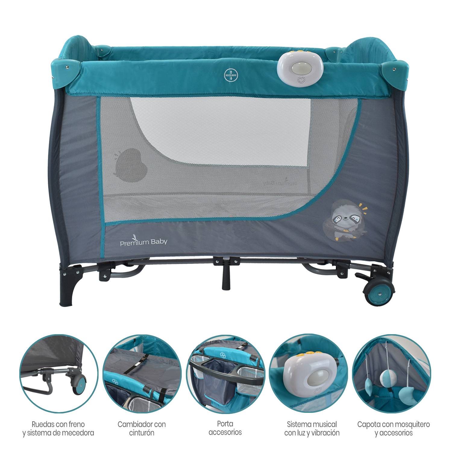 Corral Napoles Premium Baby Turquesa-