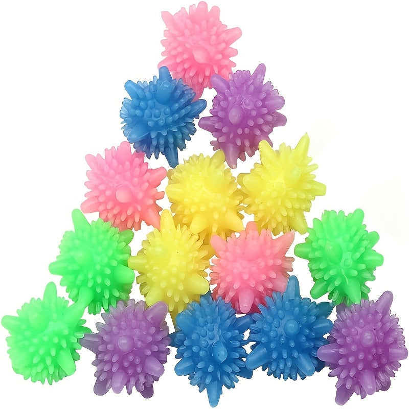 20 bolas de lavado reutilizables EcoClean de silicona - Eliminador de manchas y olores, accesorios para lavadora anti-enredos, sin pilas, colores surtidos