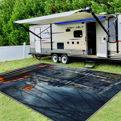 Alfombra de Terciopelo 850g/m² con Diseño Geométrico – Espeso y Suave para Exteriores, Ideal para Hogar, Jardín y Césped: Añade Elegancia a tu Vida