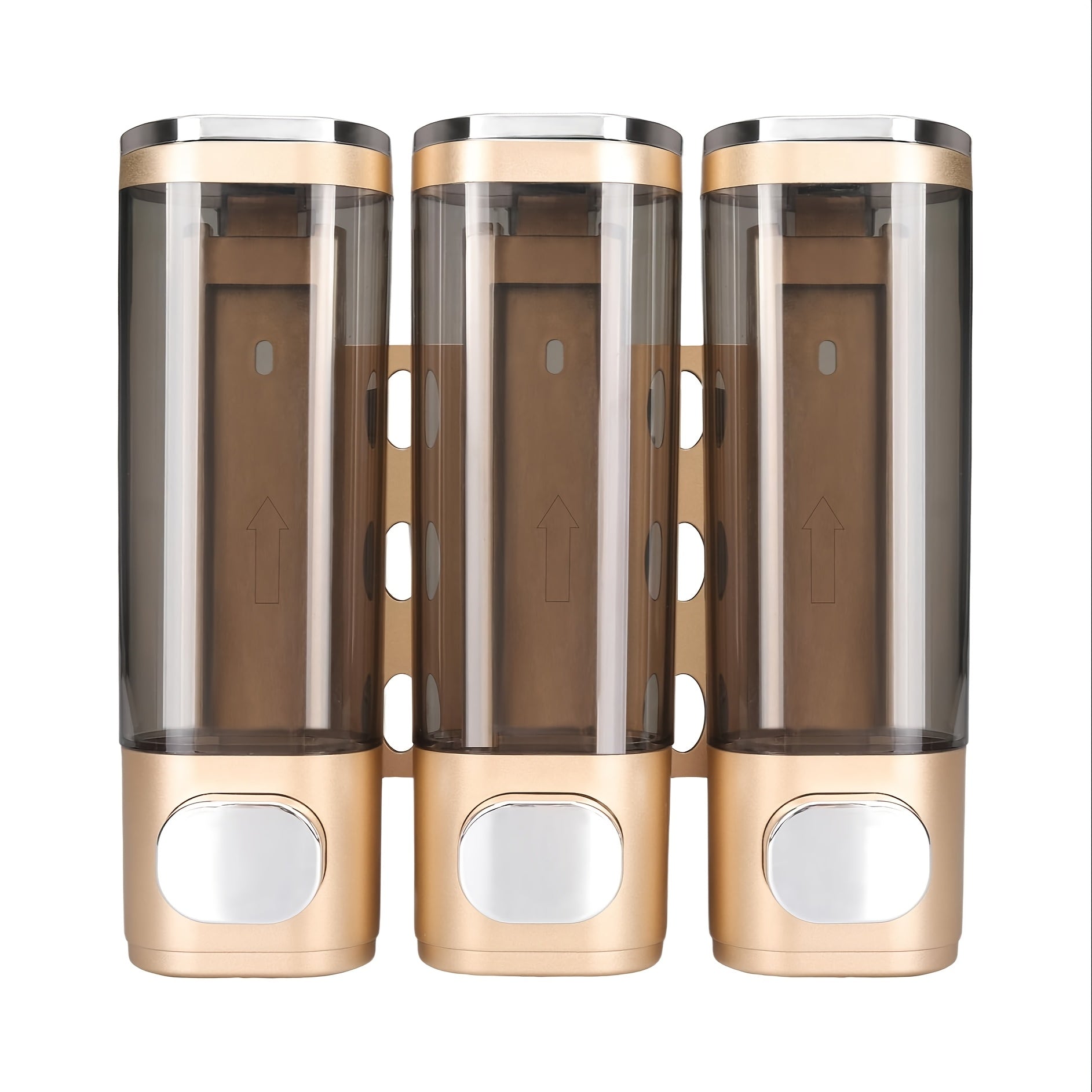 1pc Dispensador de Ducha Montado en Pared 3-en-1 - Organizador con Múltiples Compartimentos para Champú, Gel de Baño y Acondicionador - Plástico Duradero, Montaje en Pared o Uso Independiente, Sin Necesidad de Electricidad - Para Baño, Cocina u Hotel
