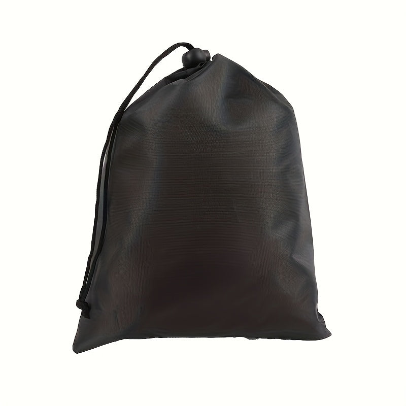 Bolsas de tela Oxford ajustables con cordón - Bolsas de almacenamiento duraderas para el hogar, viajes y uso al aire libre con cierre de cordón resistente, negro, bolsa de viaje, organizadores de joyas