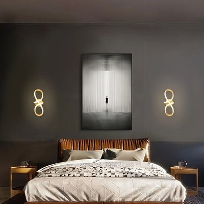 1 lámpara de pared LED dorada moderna - 3 temperaturas de color ajustables, lámpara montada en la pared de metal con hardware de instalación, utilizada como lámpara de pared y techo para pasillos e entradas, accesorios de lámparas de pared