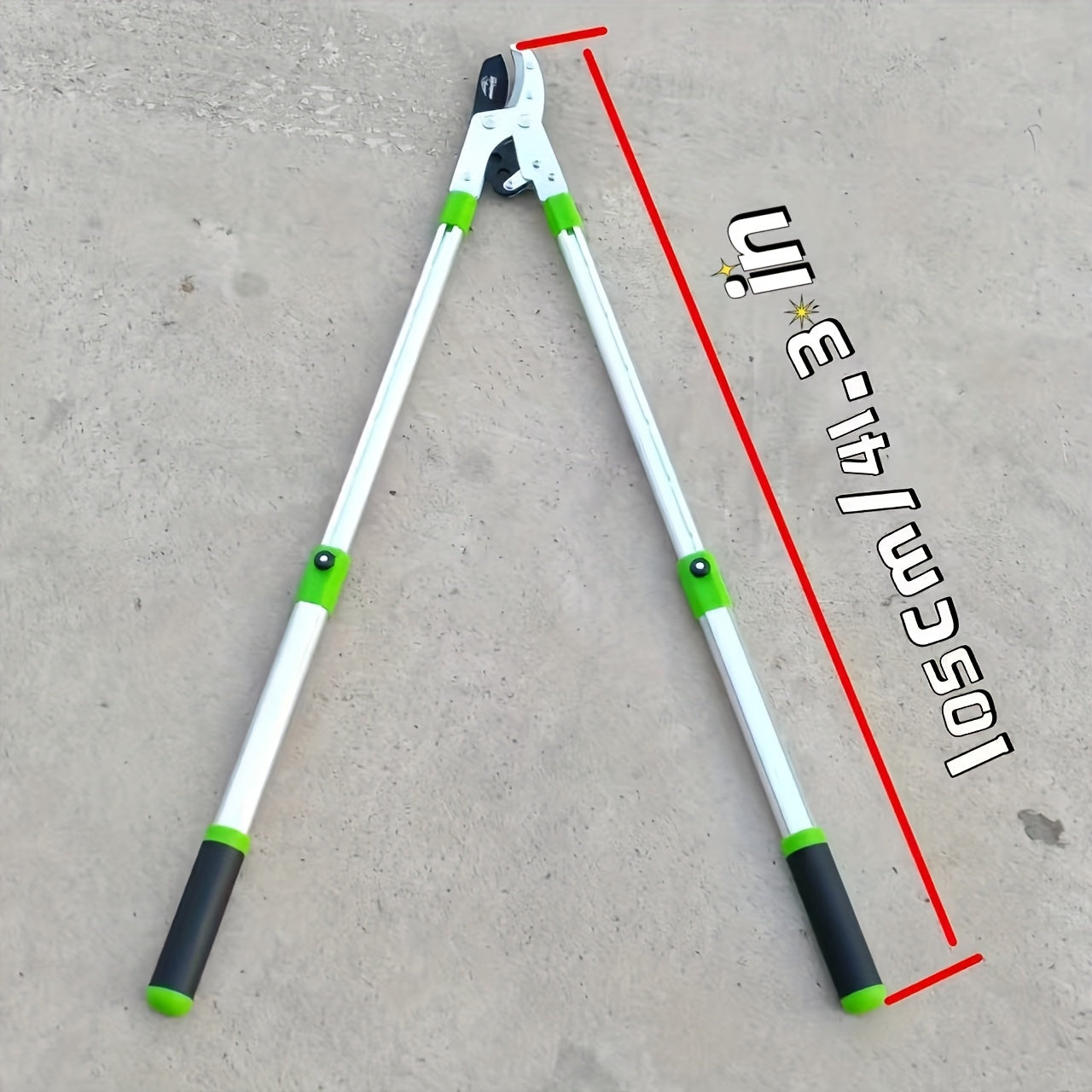 1pc Tijeras para Ramas Extra Largas de 66.04-99.06cm, Mango Antideslizante, para Árboles y Frutales, Tijeras para Ramos Gruesos, Corta Rama Manual con Hoja Afilada de Acero de 7.62cm, Podadora Súper Potente para Corte de Ramas
