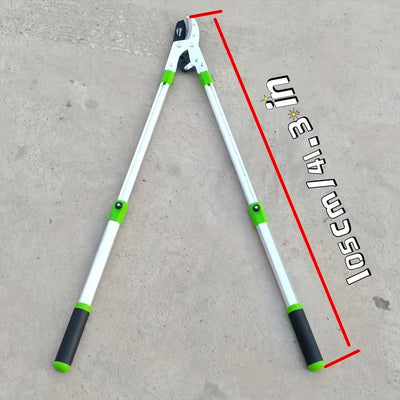 1pc Tijeras para Ramas Extra Largas de 66.04-99.06cm, Mango Antideslizante, para Árboles y Frutales, Tijeras para Ramos Gruesos, Corta Rama Manual con Hoja Afilada de Acero de 7.62cm, Podadora Súper Potente para Corte de Ramas