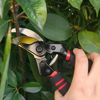 1pc Tijeras de Jardinería Manuales Resistentes - Herramienta Multifuncional Ultra Afilada con Mangos Ergonómicos Antideslizantes, Tijera Profesional para Plantas, Flores y Arbustos, Corte de Setos, Diseño Clásico, Acero de Alta Calidad, Prunador Manual p