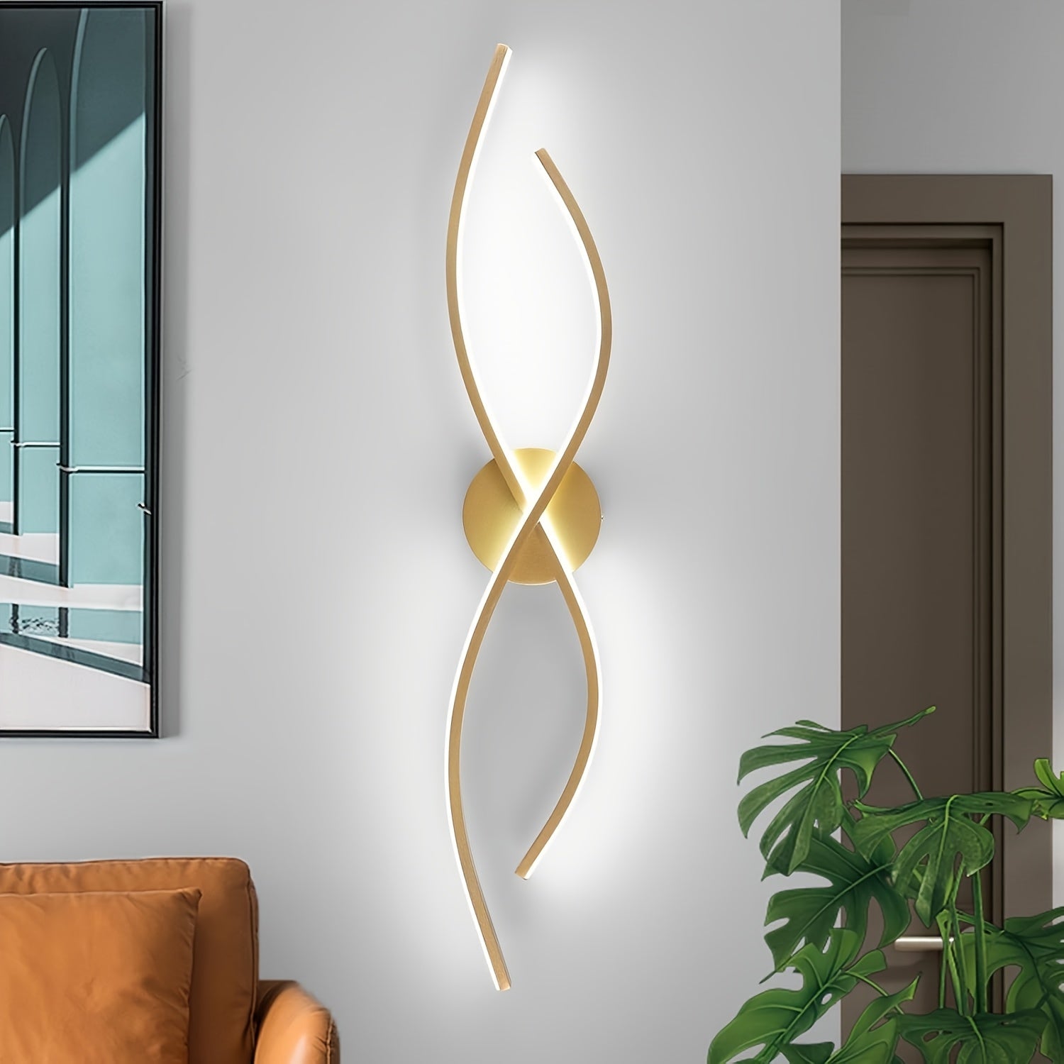 1 Luz de pared LED minimalista para comedor, iluminación de tocador de baño, isla de cocina, lámpara de pared larga, perfecta para restaurantes, cafeterías, 3 brillo ajustable, sala de estar, luces de pared semi-retráctiles para dormitorio