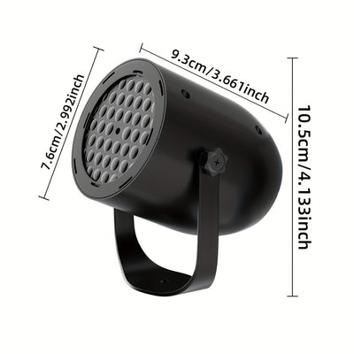 1 lámpara de proyección con copo de nieve en carcasa negra, alimentación USB, luz ambiental, ideal para Navidad, fiestas, Halloween, bodas y decoración interior. Perfecta para eventos, festividades y proyectos de habitaciones