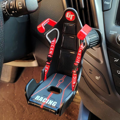 Soporte universal para teléfono en el aire acondicionado del auto, soporte de navegación GPS para iPhone 13, 12 y Xiaomi, diseño creativo de auto de carreras GT, fijación segura, soporte para smartphone