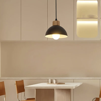 1 pieza de lámpara colgante semicircular moderna y sencilla con base para bombilla E27, iluminación para mostrador de restaurante o bar, pasillo de cocina, dormitorio (sin bombilla)