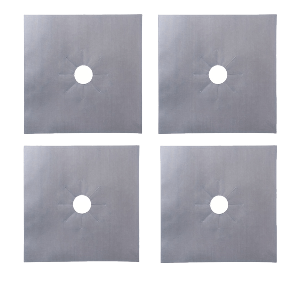 Juego de 8 piezas de protectores para estufas de gas, cubiertas para quemadores de horno y cocina, protectores antiadherentes para estufas de gas