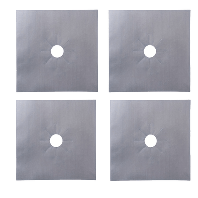 Juego de 8 piezas de protectores para estufas de gas, cubiertas para quemadores de horno y cocina, protectores antiadherentes para estufas de gas