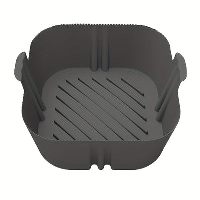 1/2piezas Olla De Silicona Para Freidora De Aire Cuadrada Reutilizable Para Freidora De Aire Forros Para Horno Bandeja De Horneado Accesorios Para Freidora De Aire De Cocina En Casa 19,48 Cm X 16,48 Cm X 4,98 Cm