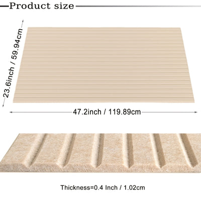 5 Paquetes de Paneles Acústicos Grandes, 119.38 x 60.96 x 1.02 cm, Paneles de Amortiguación de Sonido Autoadhesivos, Paneles de Pared Absorbentes de Ruido, Insonorización para Estudio en Casa Oficina Sala de Juegos