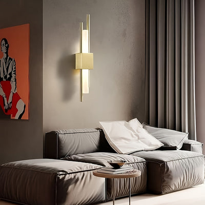 Linterna LED de pared moderna tricolor con cambio de temperatura, accesorios de doble cabeza en metal para techo montado, cableada, ideal para salas, comedores y tocadores - incluye hardware de instalación