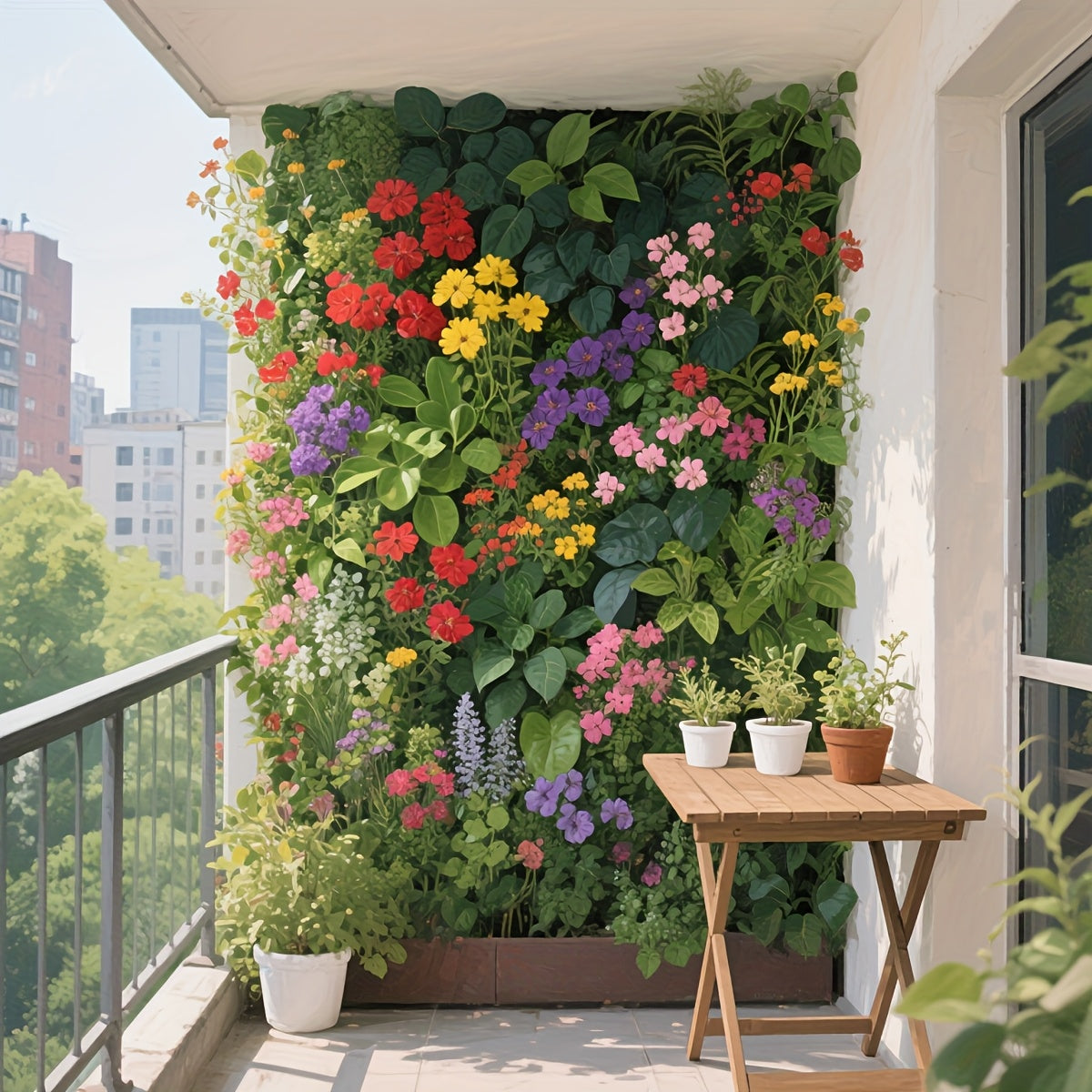 Elegante panel de pared de planta verde artificial con diseño de valla de madera - 20" x 16" Pantalla de privacidad para interiores y exteriores, plantas artificiales sin mantenimiento para el hogar, oficina, bodas, Navidad, Día de la Madre y decoración