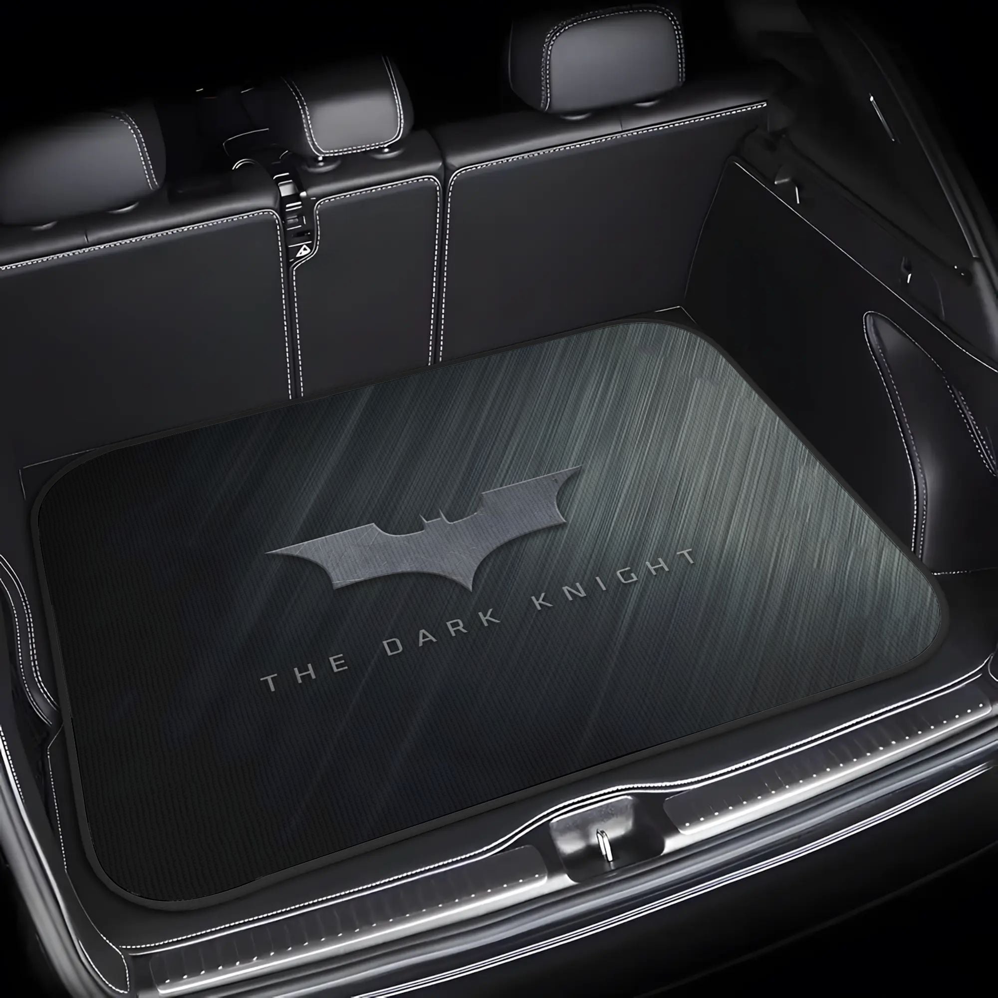 Alfombrillas para Maletero de Coche Warner Bros. Batman - Antideslizantes y Resistentes | Protector Lavable Amigable con Mascotas | Juego Premium de Forros para el Maletero (Regalo Ideal para Año Nuevo/Navidad/Día de San Valentín/Pascua/Carnaval/Cumpleañ