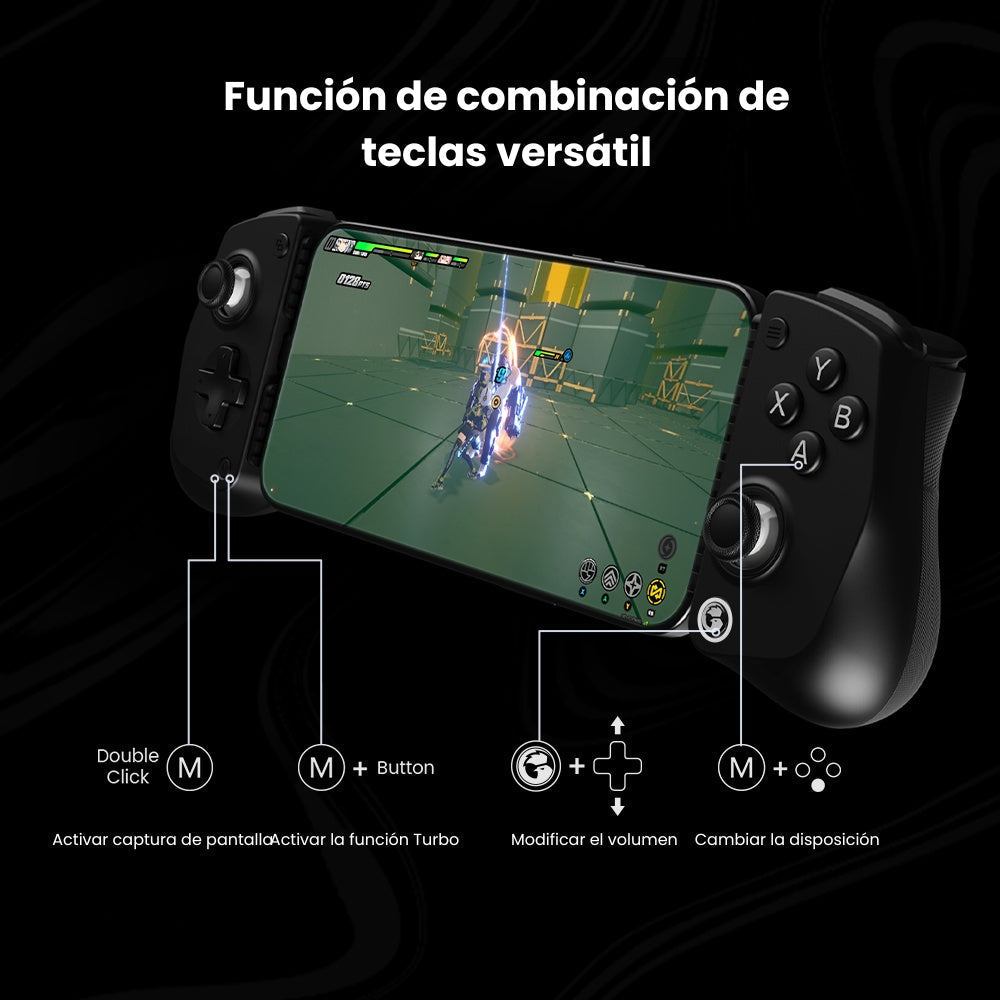 GameSir X5 Lite Mando de Juego para Móvil: Palancas Hall Effect para FPS/MOBA | Ultra Ligero 135g | Botones Turbo | Carga Pasante | Compatible con iOS/Android