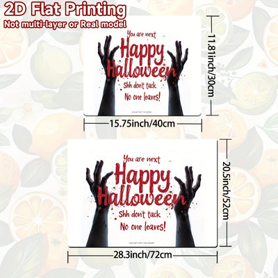 1pc Protector de Estufa para Halloween - Alfombrilla de Cocina Espeluznante con Decoración de Terror, Resistente al Calor y Fácil de Limpiar para Estufas de Gas/Eléctricas, Decoración para Fiesta de Halloween - Regalo Perfecto para Cociñeros, Diseño Temá