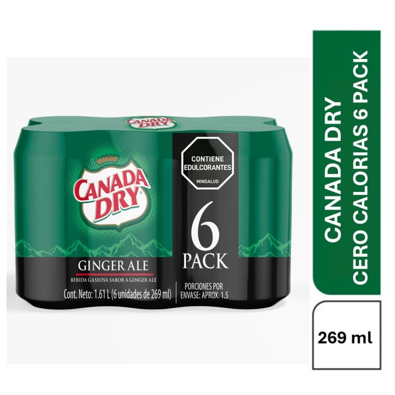 GASEOSA POSTOBON 6U 1614ML LAT CANADADRY